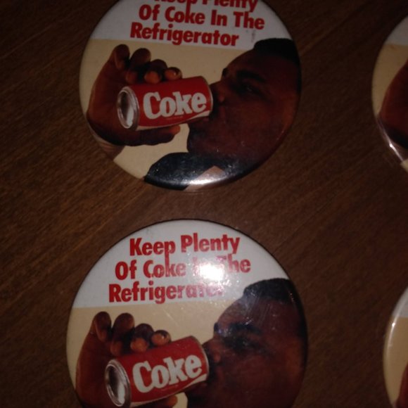 Vintage Coke Cola Pin Back Buttons - Picture 2 of 5